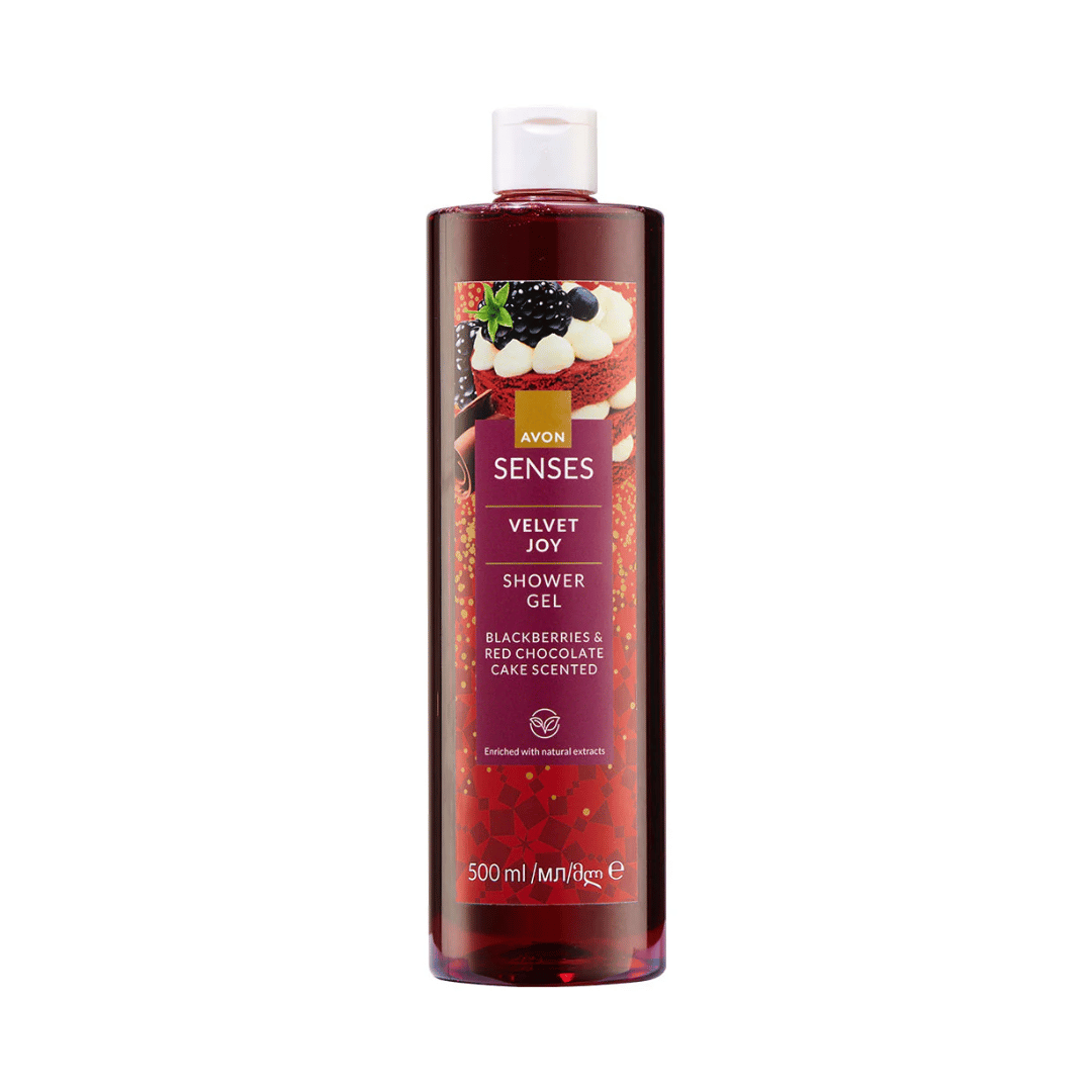 Avon Senses Festive Red Velvet Joy Shower Gel, 500ml