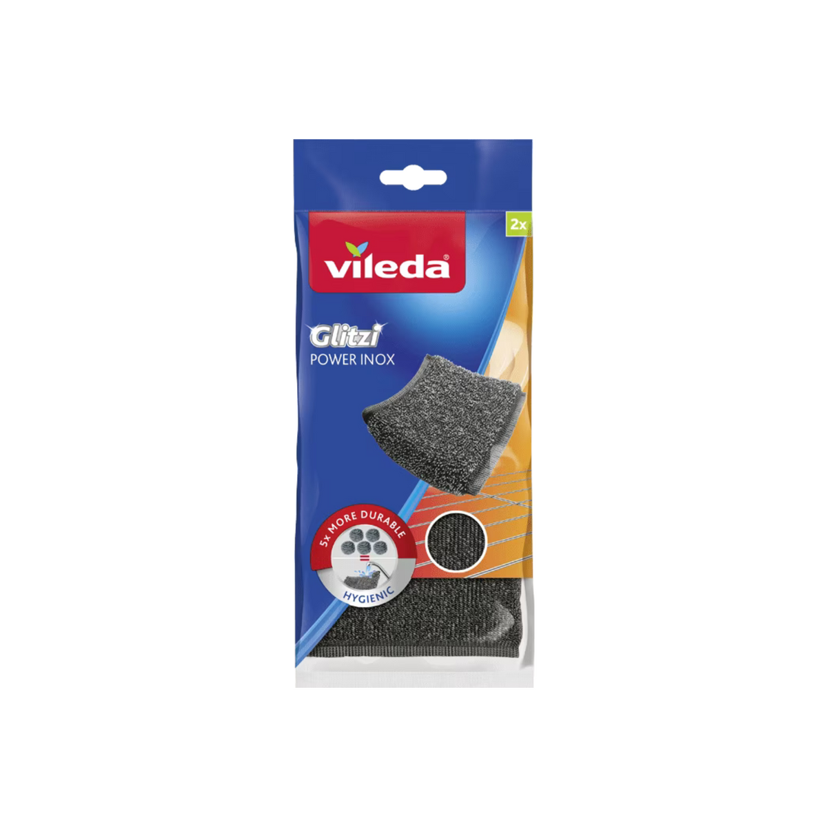 Vileda Glitzi Power Pads Inox X2