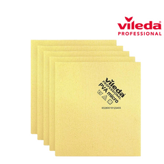 Vileda Professional PVA Microfiber Wipe Yellow, Pack of 5