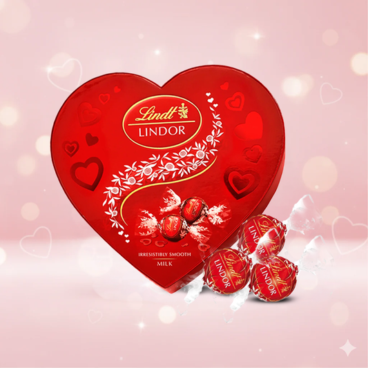 Lindt Lindor Milk Heart Truffles Box 160g ❤️