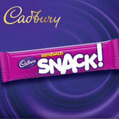 Cadbury Snack Sandwich, Milk Choco Biscuit, 22g