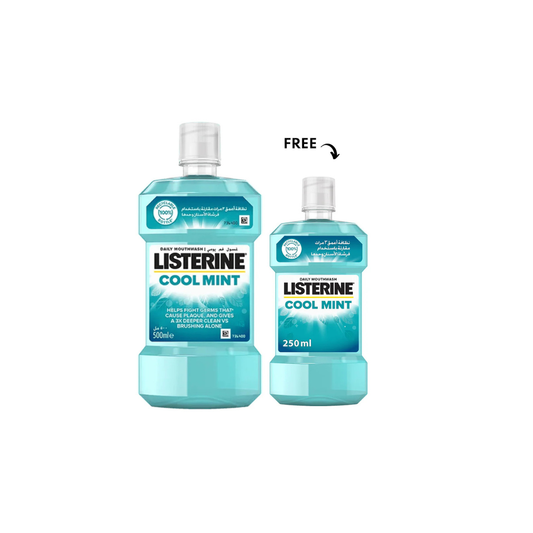 Listerine Cool Mint 500ml+250ml Free