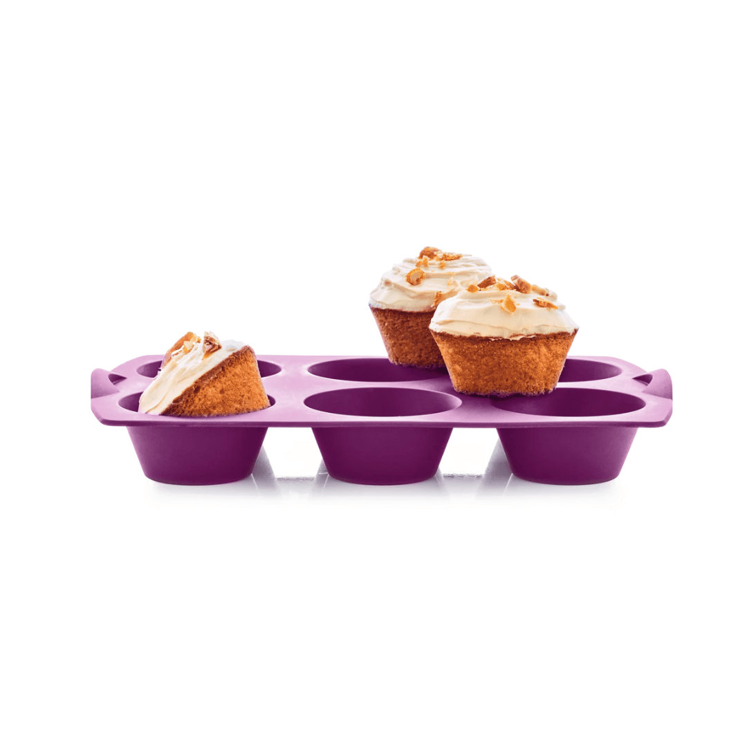 Tupperware Silicone Form-Tupcake, Muffin Tray - Purp