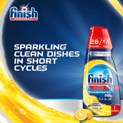 Finish All in 1 Power Gel Dishwasher Cleaner, Lemon 650ml