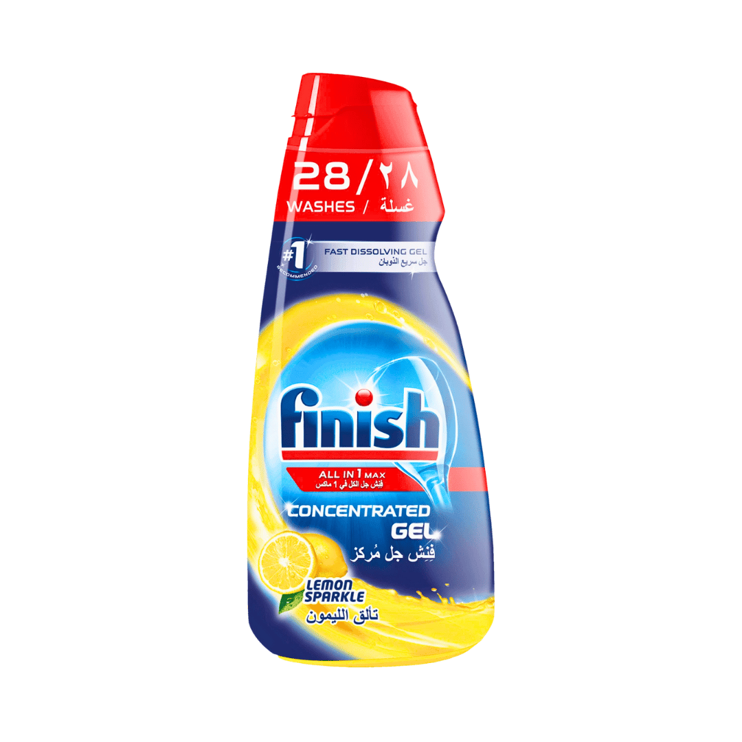 Finish All in 1 Power Gel Dishwasher Cleaner, Lemon 650ml