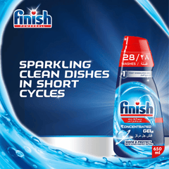 Finish All in 1 Power Gel Dishwasher Cleaner Regular, 650ml