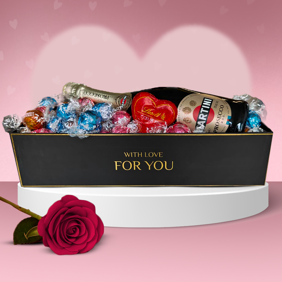 Lindt Valentine Hamper Lindor Assorted 500g + Martini Prosecco 75cl💕💕