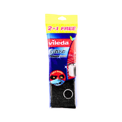 Vileda Vileda Glitzi Power Inox Metallic scouring pad, Pack of 2 + 1 Free