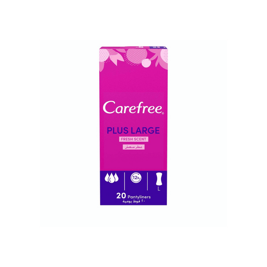 Carefree Plus Large Panty Liners Fresh Scent, 20s