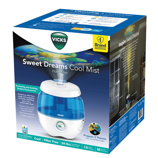 Vicks Sweet Dreams Cool Mist Ultrasonic Humidifier, VUL575E4