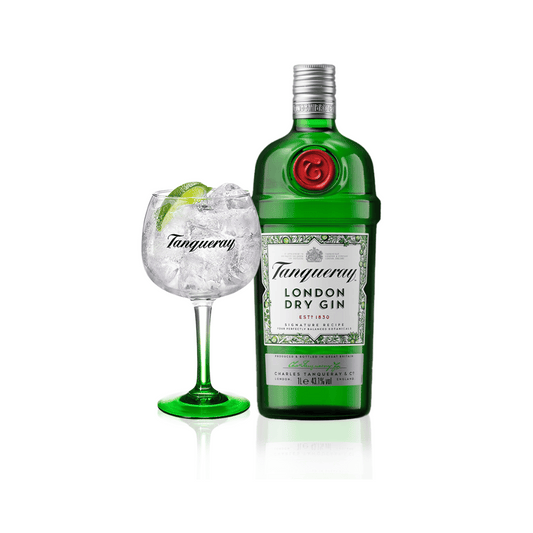 Tanqueray London Dry Gin 75cl with Glass Free