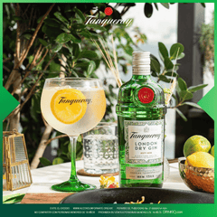 Tanqueray London Dry Gin 75cl with Free Glass