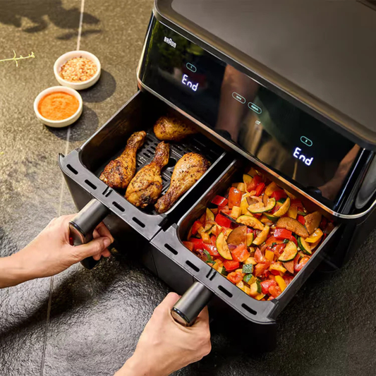 Braun Twin Cook 5 Air Fryer 2400W 2X5L TD5030 Black