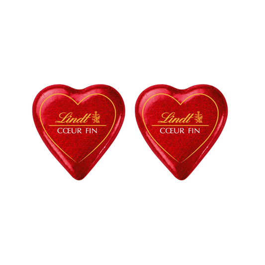 Lindt Milk Coeur Fin 24g ❤️ , 2 @ 25% OFF