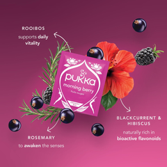 Pukka Organic Herbal Tea Morning Berry, 20S