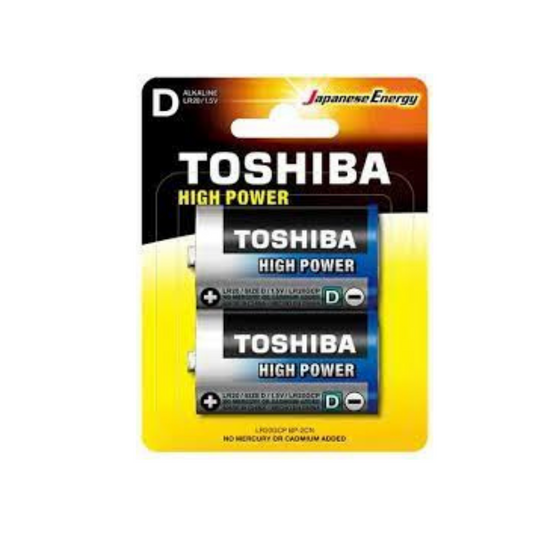 Toshiba Batteries High Power D2 Alkaline LR20 1.5V 291636