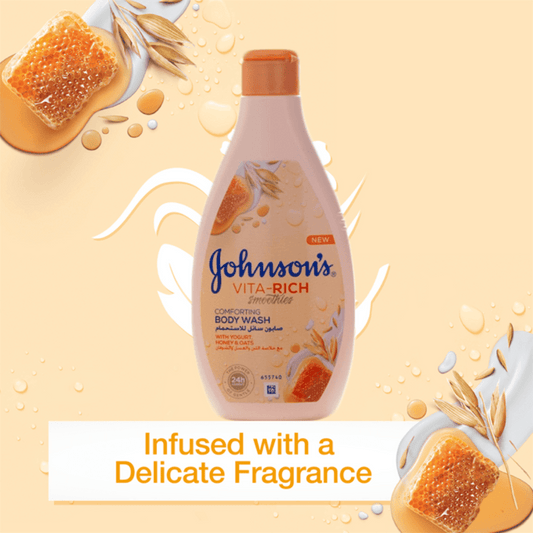 Johnson's Vita-Rich Body Wash Comforting Honey Yogurt, 400ml