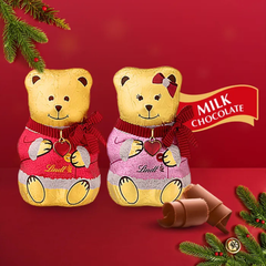 Lindt TEDDY Coat Milk Boy or Girl Chocolate 100g