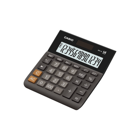 Casio Practical Calculator Mini Desk Type MH-14-BK