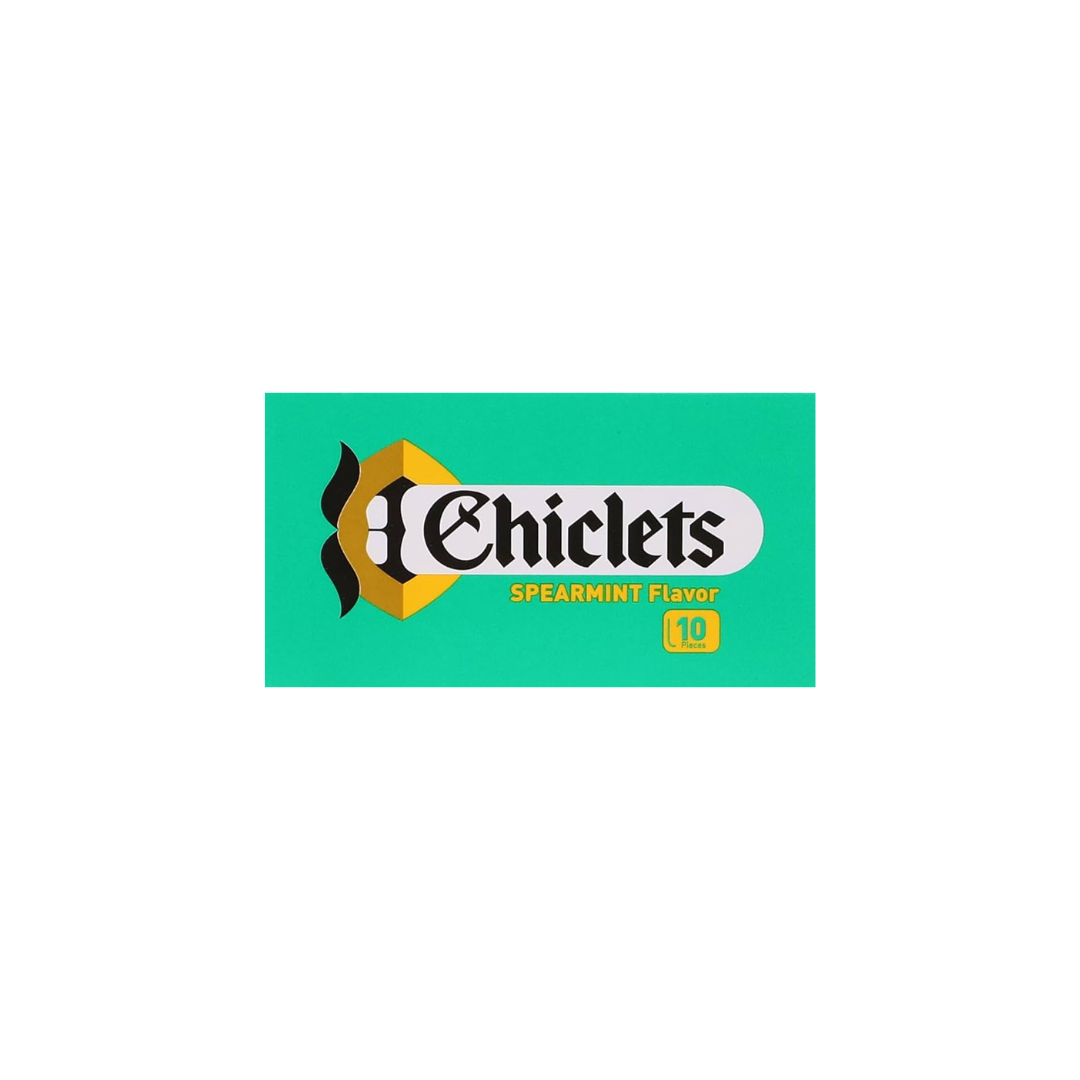 Chiclets Spearmint Gum 14.5g, 10 pcs