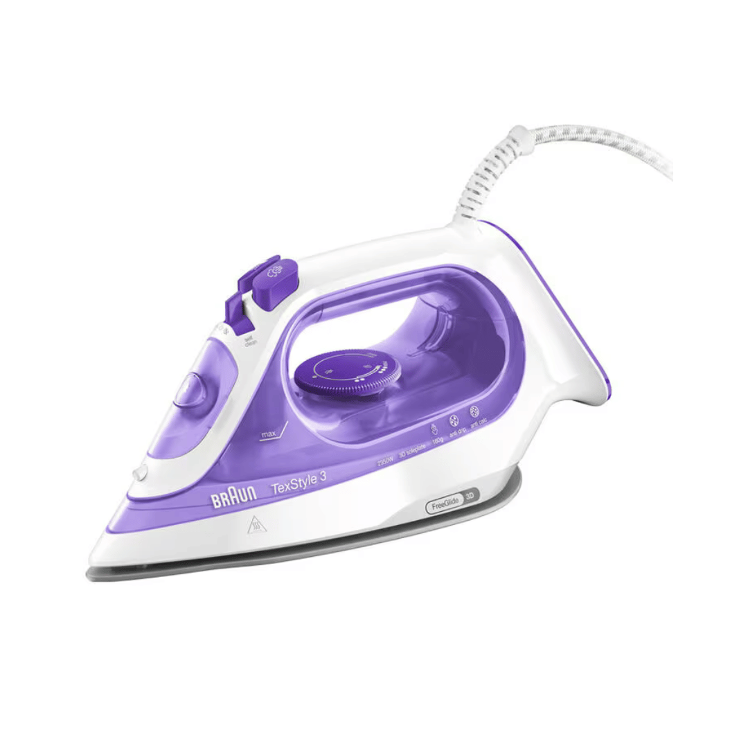 BRAUN TexStyle 3 Steam Iron SI 3042 Violet