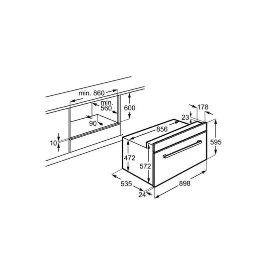 Electrolux Built-In Oven 90cm EOG9102CAX