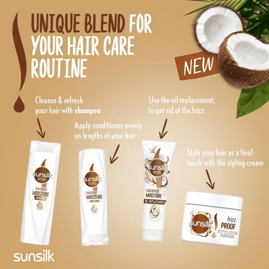 Sunsilk Natural Shampoo Coconut Moisture 350ml