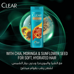 Clear Anti-Dandruff Chia Seeds Extracts Shampoo 360ml