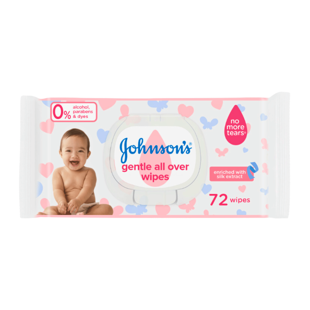 Johnson's Baby Wipes Gentle All Over, 72s