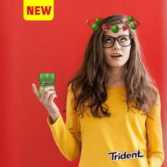 Trident Watermelon Sugar Free Gum bottle, 60pcs, 84g