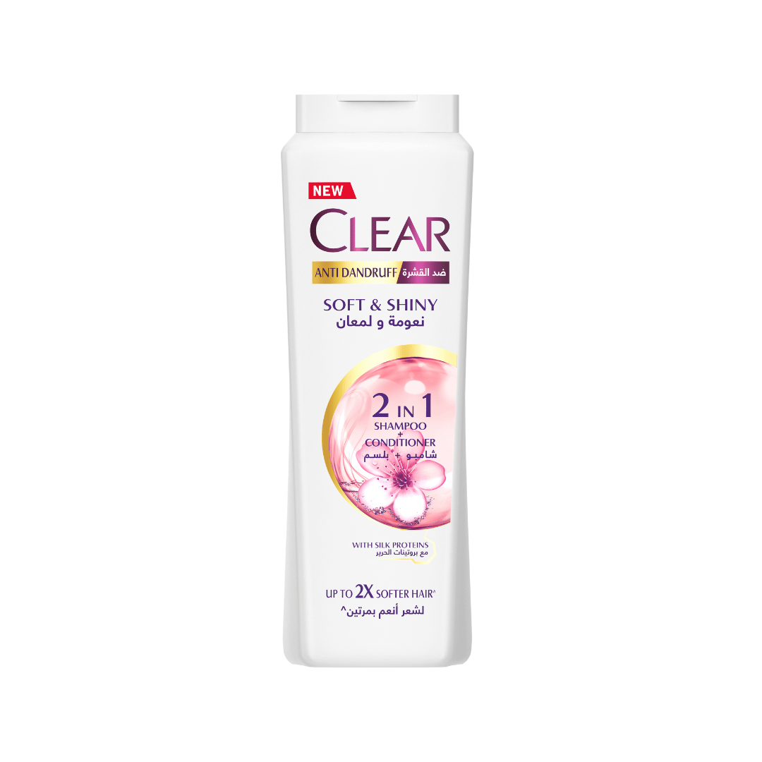 Clear Anti-Dandruff 2in1 Shampoo Soft & Shiny 360ml