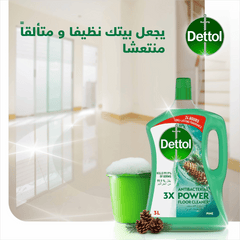 Dettol 4in1 Antibacterial Pine Floor Cleaner 3L