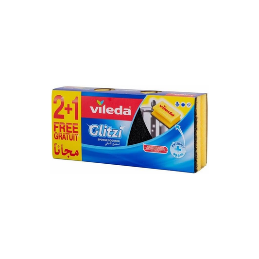 Vileda Scourer Glitzi Crystal, Pack of 3, Special Price