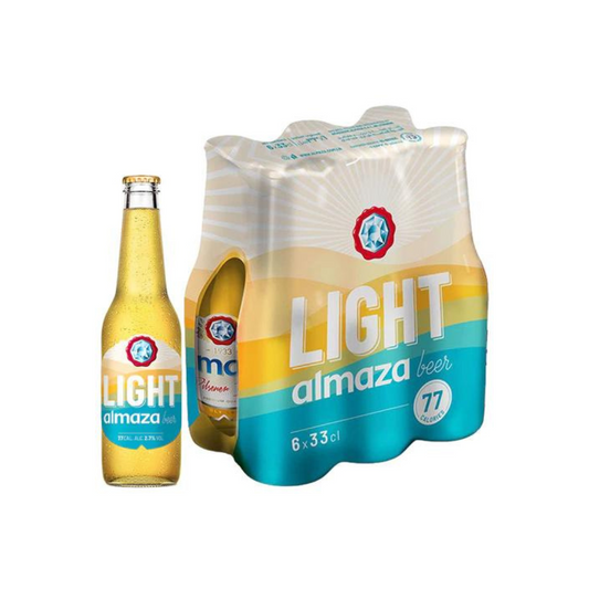 Almaza Light Beer Bottle 33cl, Pack of 6