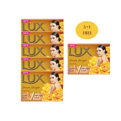 Lux Bar Soap Dream Delight 2N1 75g, 5+1 Free