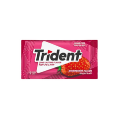 Trident Sugar Free Strawberry Gum 8g, 5 pcs