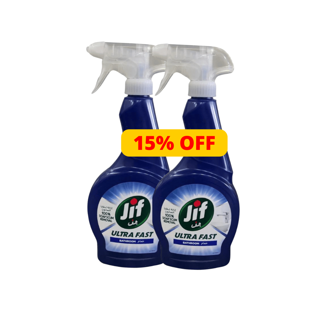 Jif Ultra Fast Bathroom Spray 500ml x2 15%OFF