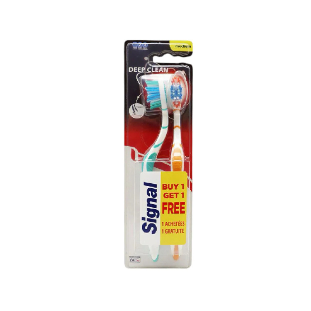 Signal Toothbrush Deep Clean Medium 1+1 Free