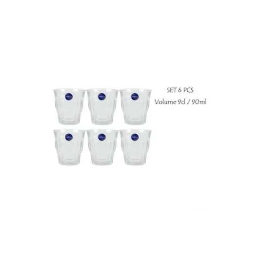 Duralex Set Of 6 Clear Tumbler 9cl 1023A