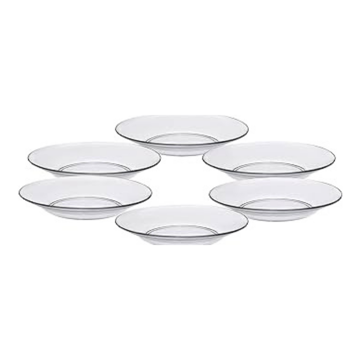 Duralex Set Of 6 Clear Soup Plate 23 cm - DRL 3011AF06D1111 6143