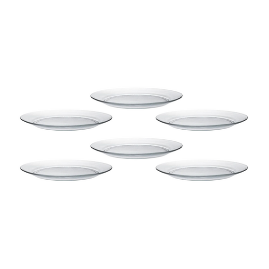 Duralex Set Of 6 Clear Dessert Plate 19 cm - DRL 3008AF06D1111 6143