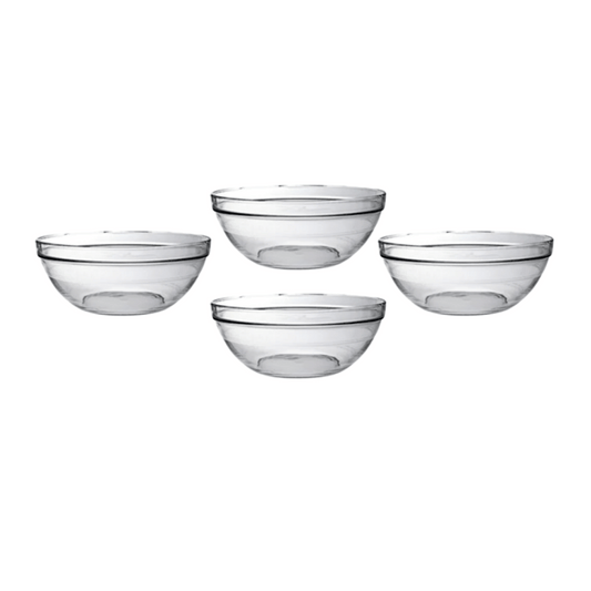 Duralex Set Of 4 Clear Stackable Bowl 7,5 cm - 7 cl - DRL 2021AC04A0111 6143