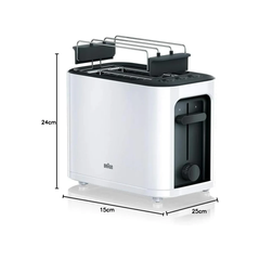 Braun White Toaster HT3010