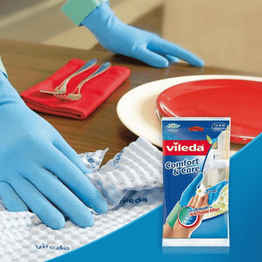 Vileda Gloves Comfort Extra Absorbent, Medium