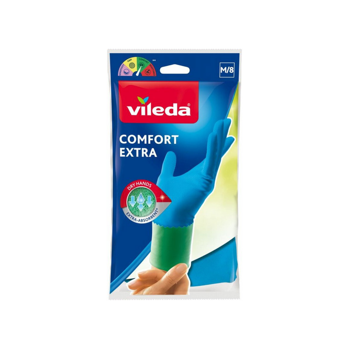 Vileda Gloves Comfort Extra Absorbent Medium