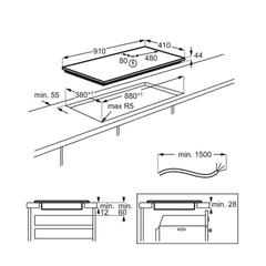 Electrolux Induction Stove EIT913 Black
