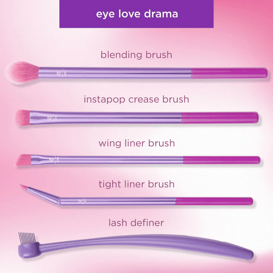Real Techniques Eye Love Drama Brush Kit, pack of 5