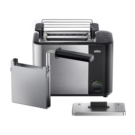 Braun Black & Stainless-Steel Toaster HT5015