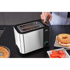 Braun Black & Stainless-Steel Toaster HT5015