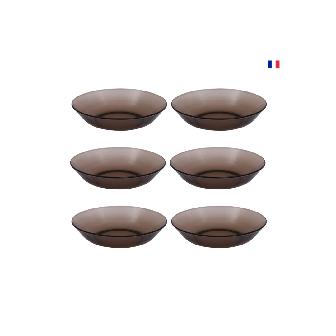 Duralex Set Of 6 Lys Creole Calotte Plate 21cm